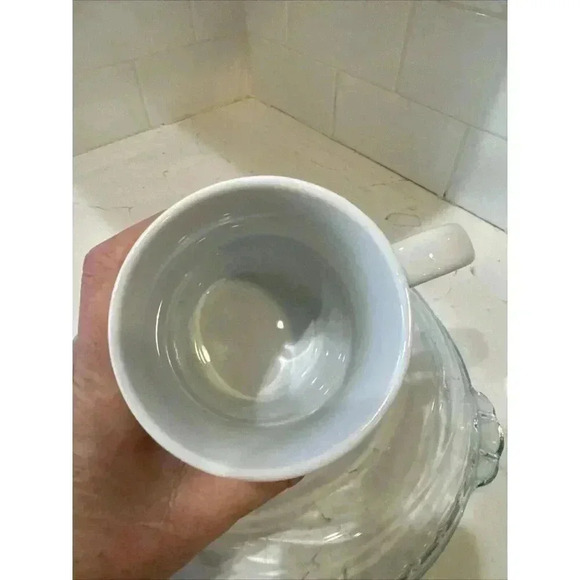 Pottery Barn Christmas Reindeer Mug Cup Hip Dancer Holiday Santa - Picture 9 of 10